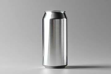 16 oz.  500ml Aluminium Can Mockup - One Can. Blank Label.  3D Illustration