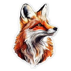 Obraz premium fox, animal, vector, transparent background