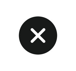 Fototapeta premium Close button icon. Delete, remove, cancel, exit symbol.