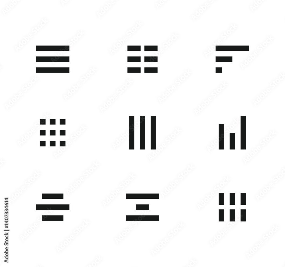 Poster website menu icon set. hamburger buttons icon vector