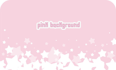 Pink background abstract cute  geometric  shape vector