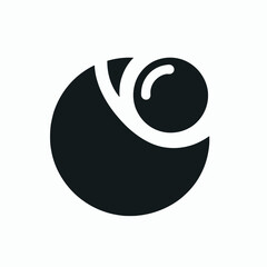 Ping Pong Ball Silhouettes in black on a white background