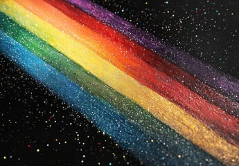 Rainbow glitter background