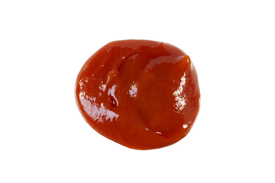 splash of tomato ketchup sauce isolated on white or transparent png