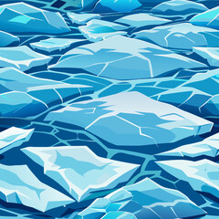 Icy Expanse: A Seamless Frozen Landscape