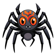 Halloween spider  isolated clipart on white background