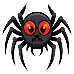 Halloween spider  isolated clipart on white background