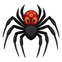Halloween spider  isolated clipart on white background
