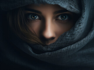 Fototapeta premium Privacy filter in use, hiding information and offering secure viewing with careful protection
