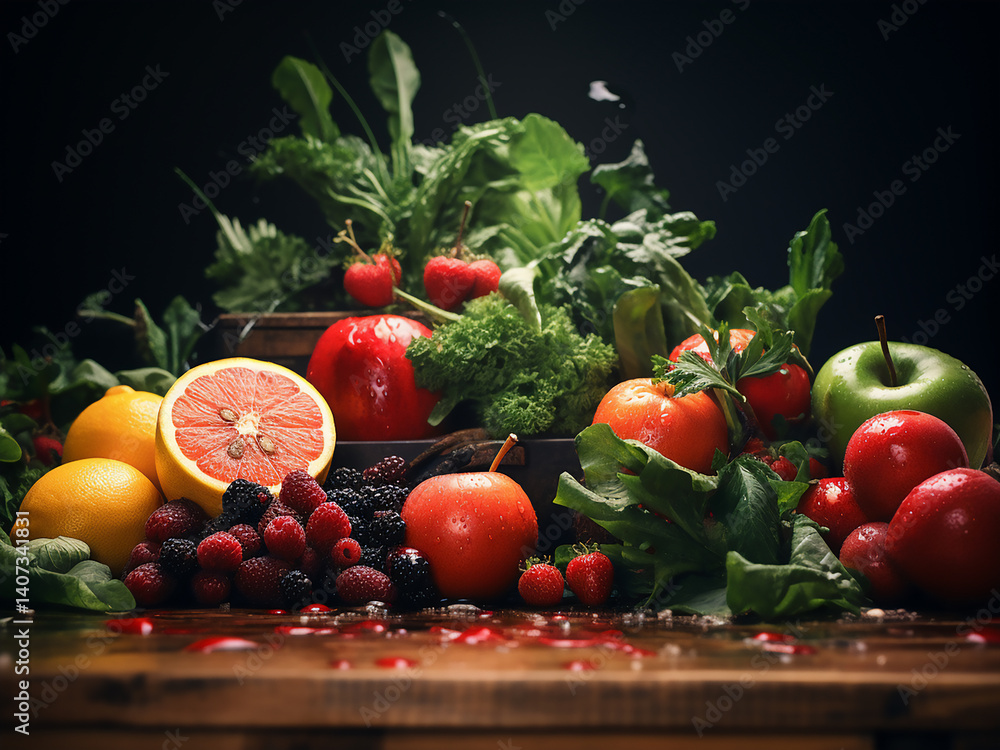 Poster produce freshness ensuring quality maintaining rotation completing regularly light showing