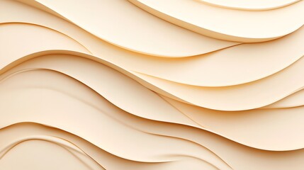 Soothing Gradient Golden Abstract with Smooth Elegant Waves and Aesthetic