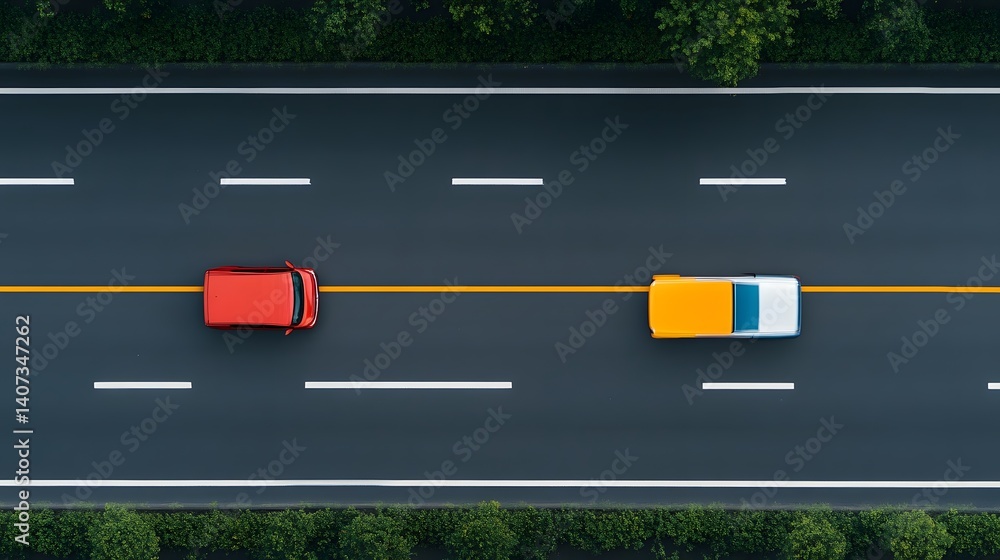 Aufkleber futuristic intelligent transportation system with real-time traffic analytics and optimization