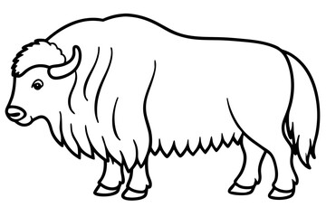 Musk Ox Elegant Linework