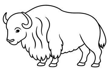 Musk Ox Elegant Linework