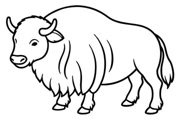 Musk Ox Elegant Linework