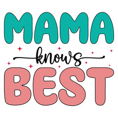 Hand Lettered Mothers Day Typography Tee Design

