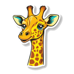 Obraz premium giraffe, animal, vector, transparent background