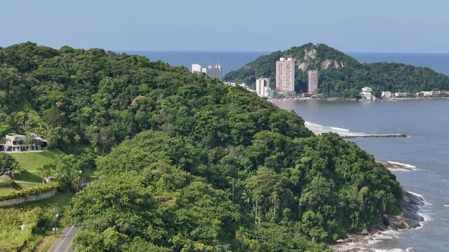 Uma imagem a&eacute;rea do Litoral Paranaense, Praia Mansa de Caiob&aacute;, Matinhos, Paran&aacute;. 