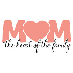 Happy Mothers Day Typography T Shirt Design for Mom

