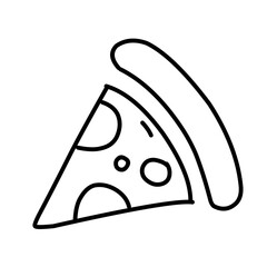 Pizza icon set vector illustration