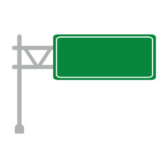 Blank Green Road Sign Board Icon, Simple Icon Vector Design, best used for presentation, application, web and banner