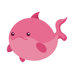 blobfish fish on white background