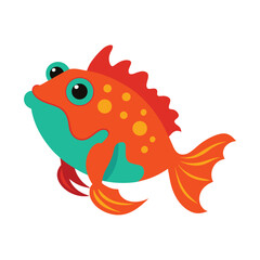  frogfish on white background.