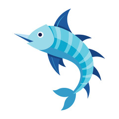 : icefish on white background