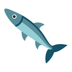  knifefish on white background