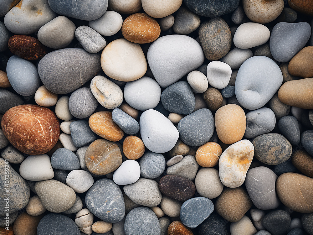 Poster clear and harmonious patterns in a rock garden creating deep truth and peace