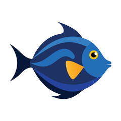 Obraz premium surgeonfish on white background.