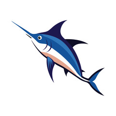 Fototapeta premium swordfish on white background