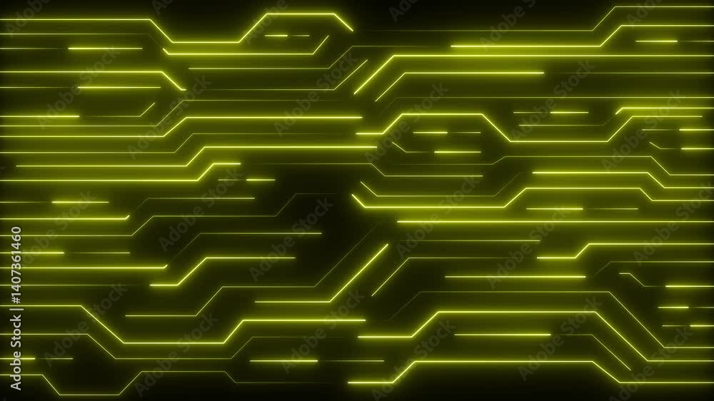 Poster 3d electronic circuit board chip, world of cutting edge advanced technology machine learning and inn