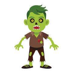 Halloween vampires isolated clipart on white background