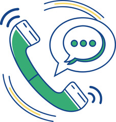 Call center logo images vector illustration art