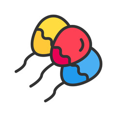 Balloon icon vector image. Suitable for mobile apps, web apps and print media.