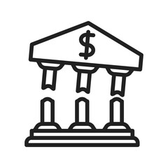 Bankruptcy icon vector image. Suitable for mobile apps, web apps and print media.