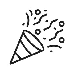 Confetti icon vector image. Suitable for mobile apps, web apps and print media.