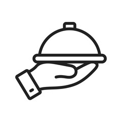 Dinner icon vector image. Suitable for mobile apps, web apps and print media.