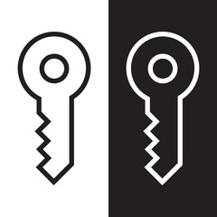 Key icon set. Key vector icon. Key symbol