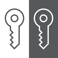 Key icon set. Key vector icon. Key symbol