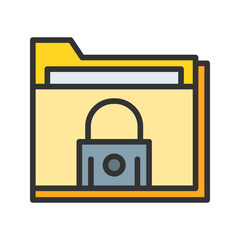 Folders icon vector image. Suitable for mobile apps, web apps and print media.