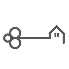 Key icon, key sign vector