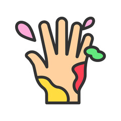 Hand icon vector image. Suitable for mobile apps, web apps and print media.