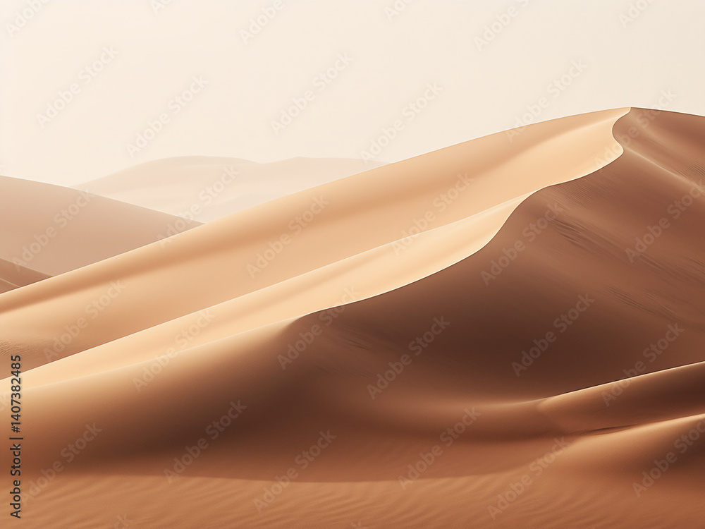 Aufkleber sand sheets moving wind transporting gradually dunes building slowly landscape evolving steadily