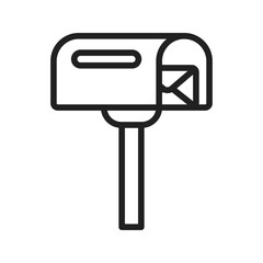 Mailbox icon vector image. Suitable for mobile apps, web apps and print media.