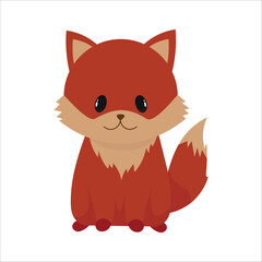 Illustration Vector of Fox Autumn