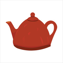 Illustration Vector Teapot of Autumn