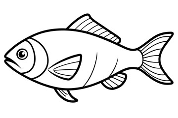 Piranha Ink Drawing Vector