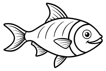 Piranha Ink Drawing Vector